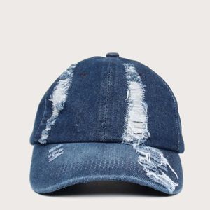 Distressed baseball cap